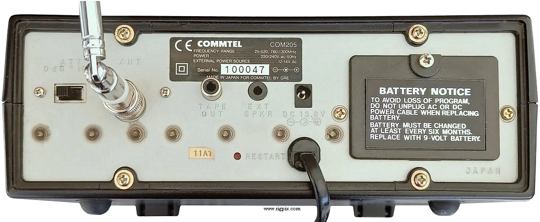 A rear picture of Commtel COM205