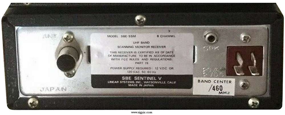 A rear picture of SBE Sentinel V (SBE-5SM) By Linear Systems Inc.