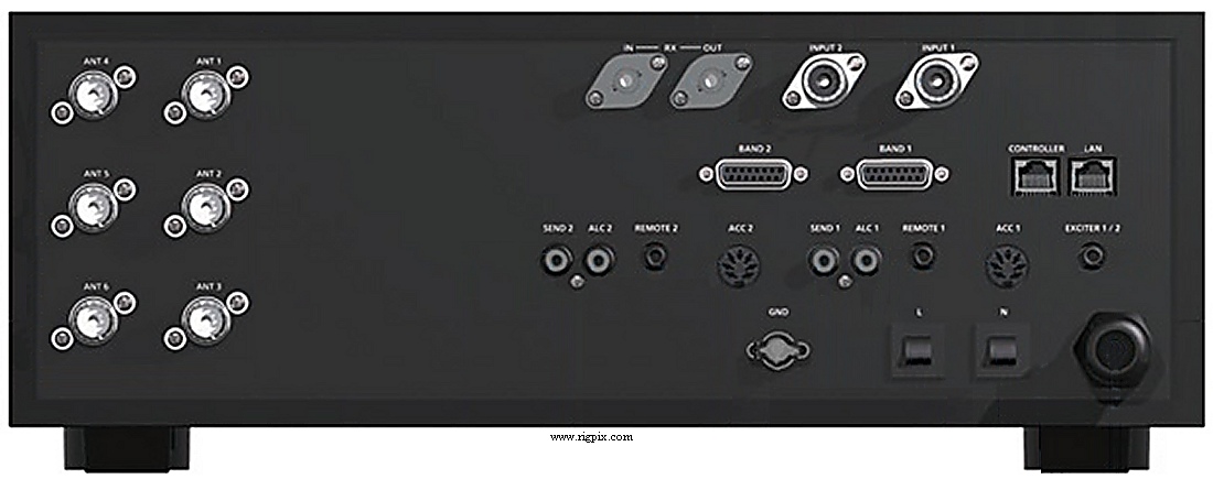 A rear picture of Icom IC-PW2
