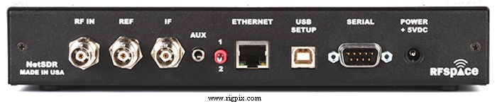 A rear picture of RFspace NetSDR