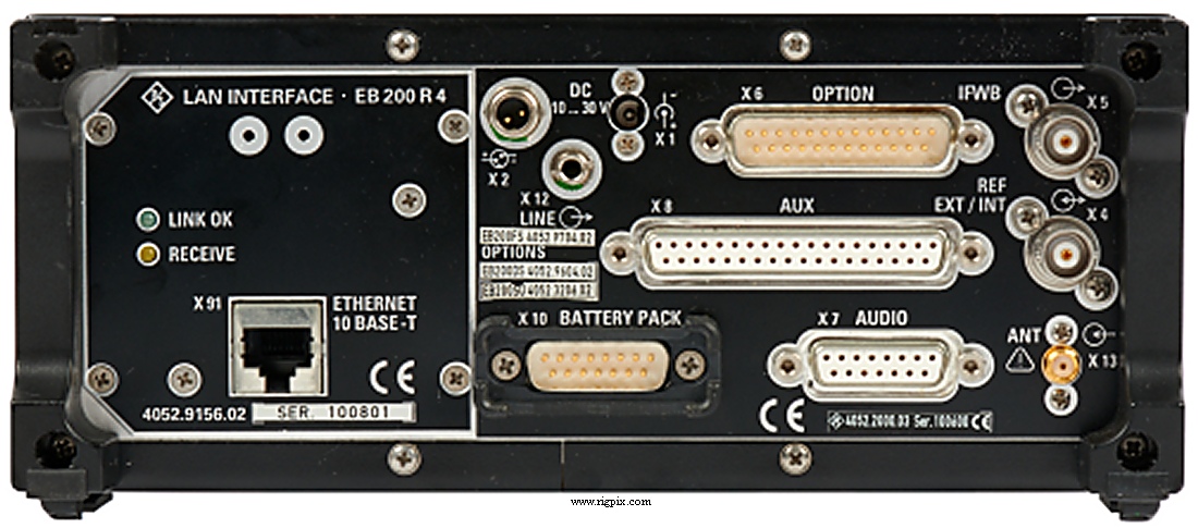 A rear picture of Rohde & Schwarz EB-200 ''Miniport''