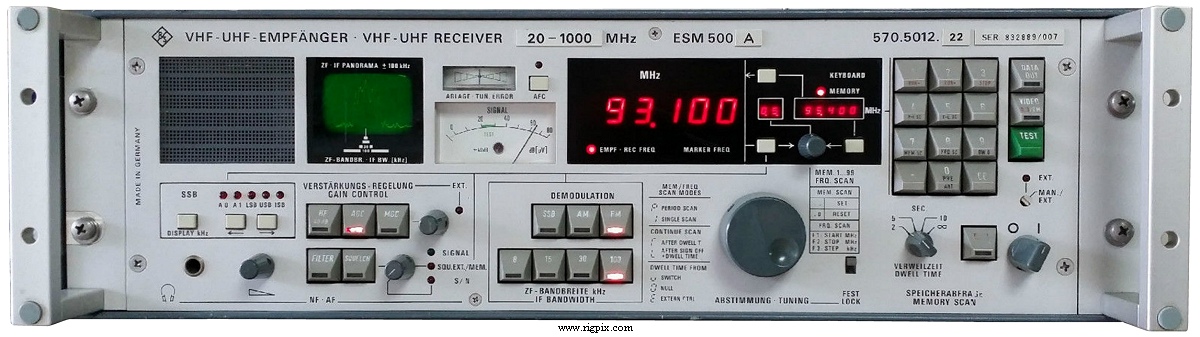 A picture of Rohde & Schwarz ESM-500A