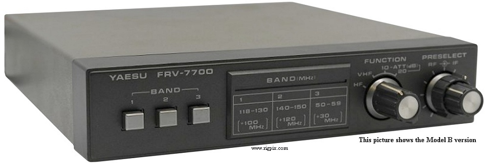 A picture of Yaesu FRV-7700