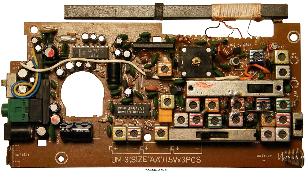 A picture of Sangean SG-789 PCB