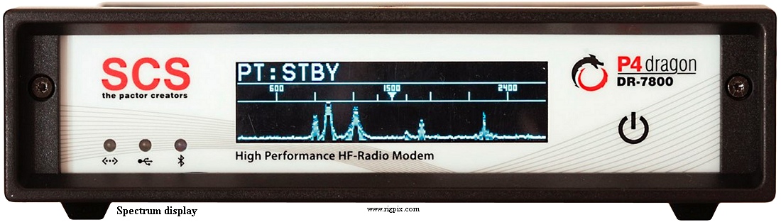 A picture of SCS DR-7800 (P4dragon) in spectrum display mode