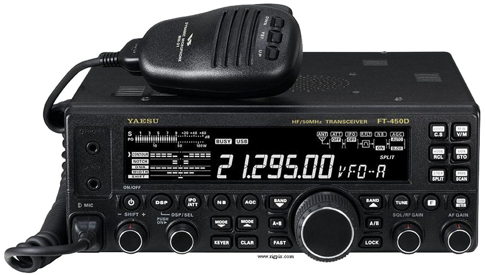 A picture of Yaesu FT-450D