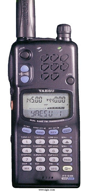 A picture of Yaesu FT-51R