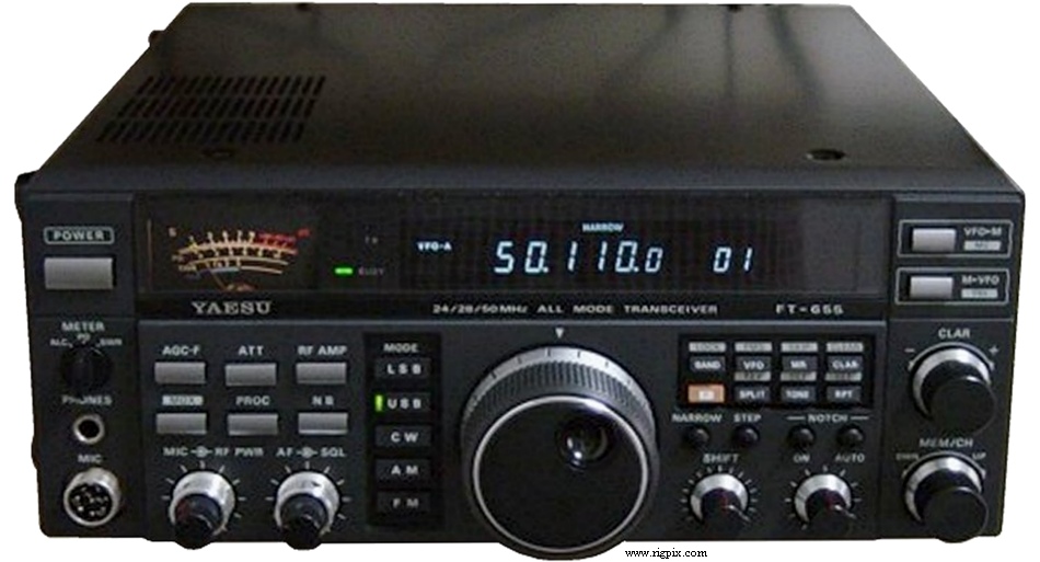 A picture of Yaesu FT-655