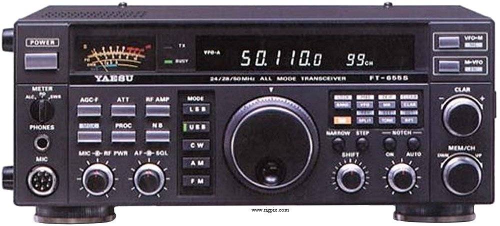 A picture of Yaesu FT-655S