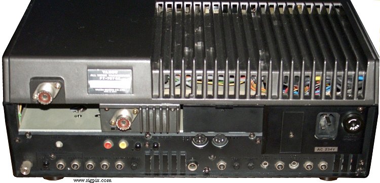 A rear picture of Yaesu FT-767GX