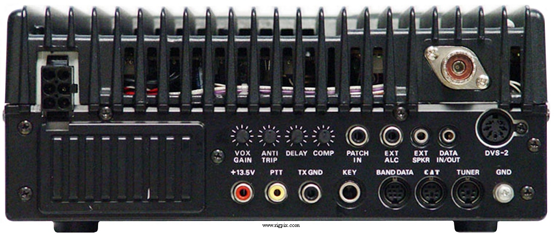 A rear picture of Yaesu FT-900