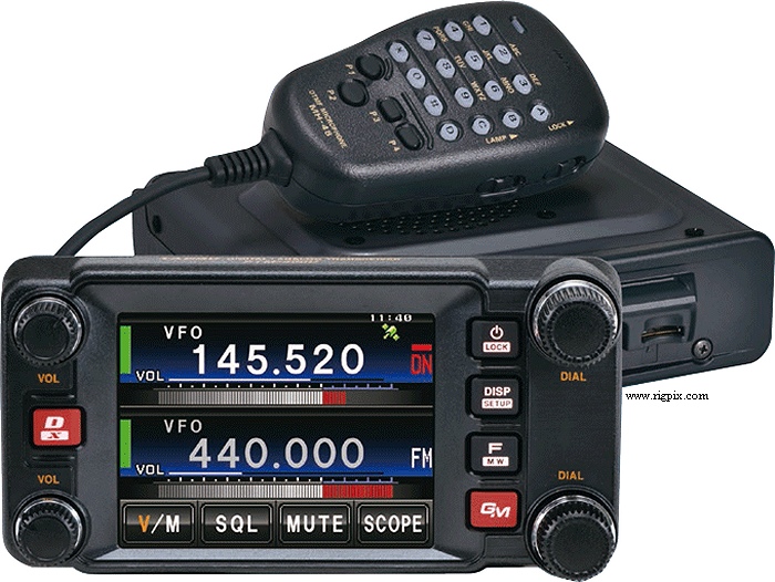 A picture of Yaesu FTM-400DR