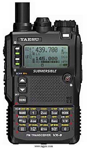 A picture of Yaesu VX-8R